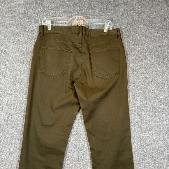 Banana Republic Jeans Mens 33x30 Green Traveler Slim Fit Stretch Casual - Picture 9 of 10